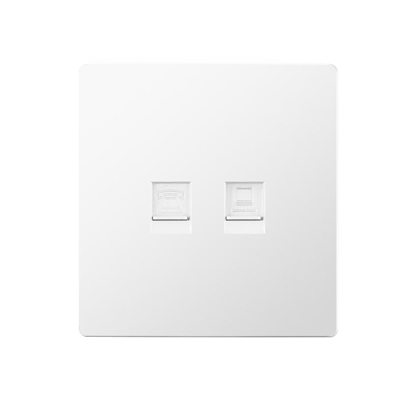 FALIANG 13A 2 Outlets AC 250V PC Material Multi Socket British Standard Modern White Color Luxury Multi-function Sockets