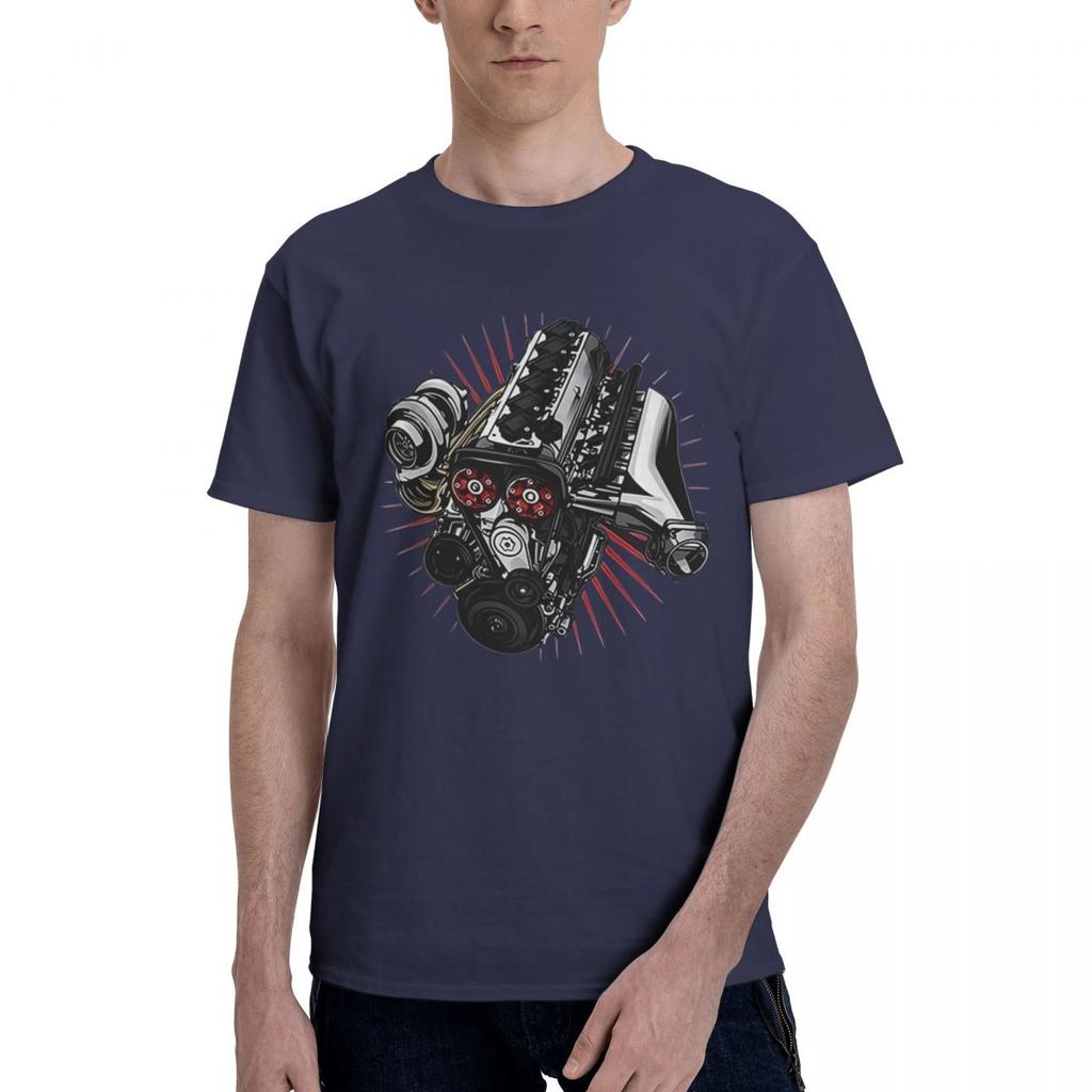 JDM Car 2JZ Engine Turbo Tuning 100 Cotton Casual Breathable Confortable Totoro New In Tops And TShirts Funny Gift