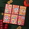 6Pcs Cartoon Lucky Red Pocket Thickened New Year Red Packet 2025 Red Envelope Bag  Spring Festival