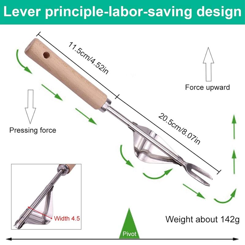 Stainless Steel Manual Weeder Garden Outdoor Hand Weeding Tool Removal Farmland Puller Dandelion Digging Lawn Weeder Transplant