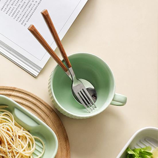 Ceramic Milk Handle Cup with Safe Bouillon Cup Cream Aesthetic Breakfast Bowls Microwave