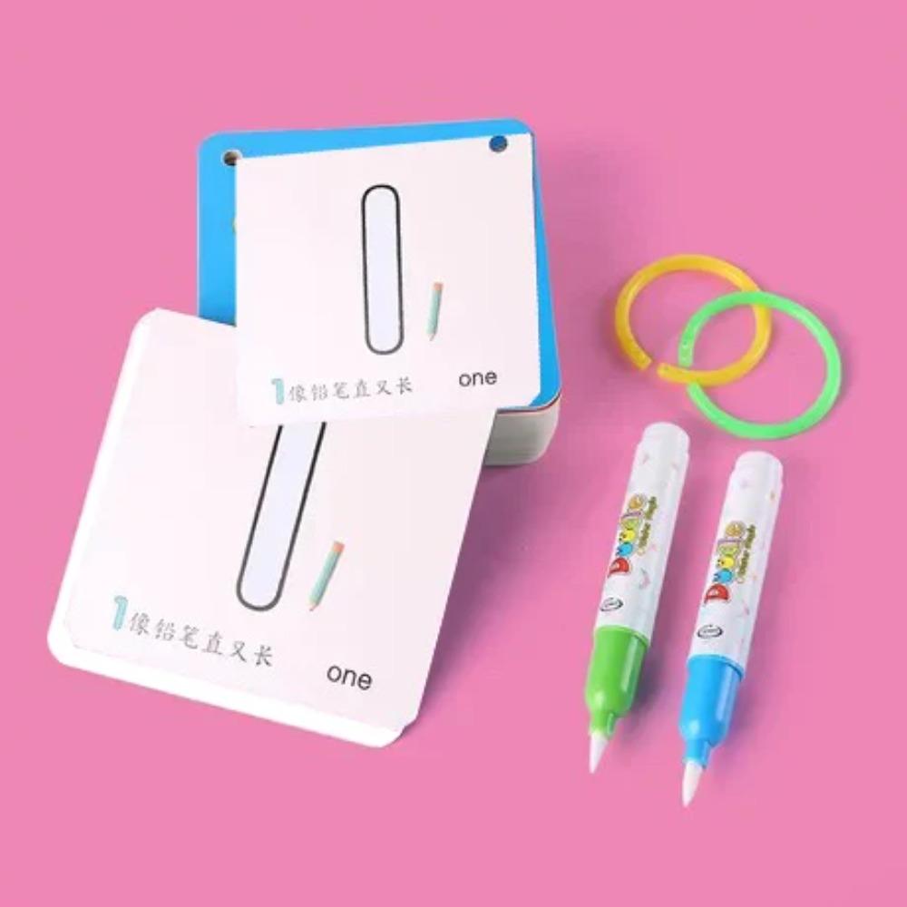 New Montessori Reusable Magic Water Drawing Book for Kids Coloring Picture Card Recognition Painting Board Educational Toys