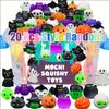 20pcs Halloween Party Favors Halloween Treat Bag Gifts Kawaii Squishies Hi Squishy Toy Bulk Birthday Gifts Cute Cartoon Pinch