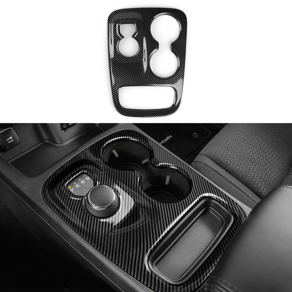 For Dodge Durango (2014-2020) Center Console Gear Shift Panel Cover Carbon Fiber Interior Sticker Car ABS Trim Accessories