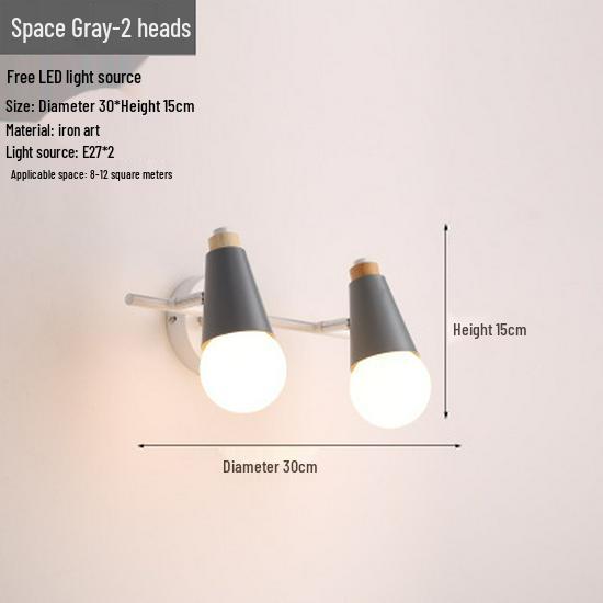 Modern Nordic Wall Lamp: Stylish Lighting for Bedroom, Living Room, Bar, or Staircase