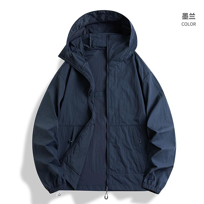 Lightweight ice silk sunscreen clothing 1011 new outdoor UV protection thin sunscreen clothing men's light and breathable
