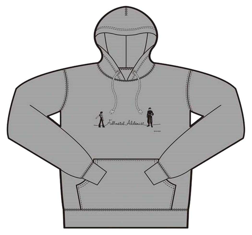 

Sanrio x Fullmetal Alchemist Ed Mustang Hoodie Gray S size & серый