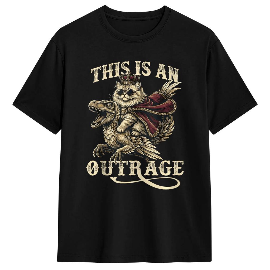 This is an Outrage Funny Princess Cat Goddammit Donut Gold T-Shirts for  Vintage 100% Cotton Tee Shirt Short Sleeve T Shirts
