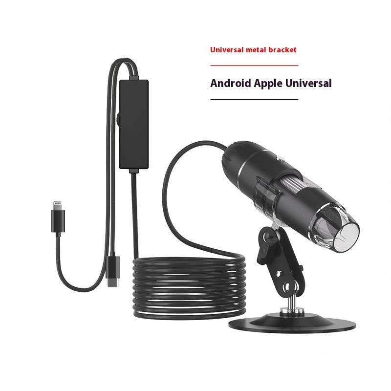 

1600X Apple Android Телефон Прямое Подключение Цифровой Микроскоп Ручной Промышленный Косметологический Электронный Увеличитель