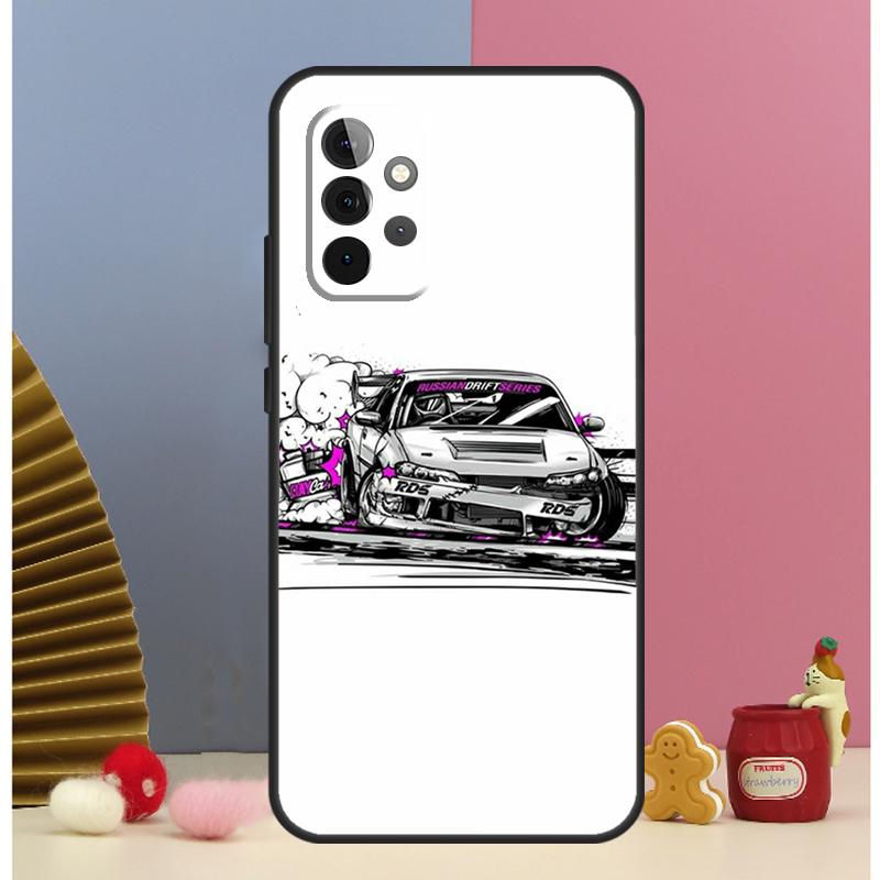 

Sports Car JDM Tokyo Drift Cover For Samsung Galaxy A53 A33 A52 A32 A22 A12 A13 A23 A51 A71 A14 A34 A54 A15 A25 Case Samsung A51 4G