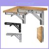 Stainless Steel Corner Shelf Bracket With Wall Mount Support For Home Storage