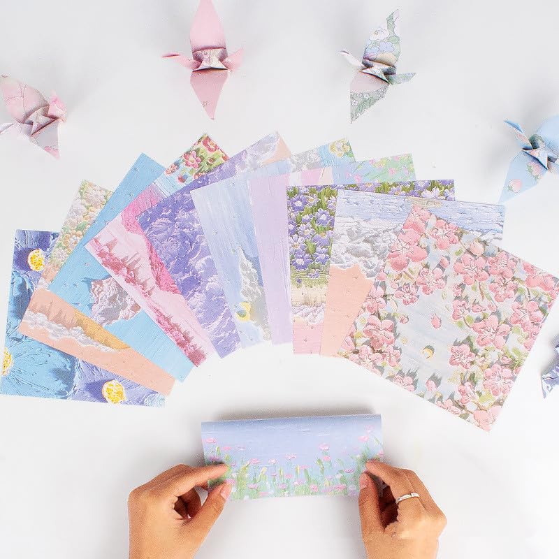 Bethany Home Origami 240 15cm Craft DIY 10 Oil Painting for Making Paper Day Origami Paper, Sheets, Square, Paper, Paper, Double-Sided, Colors, Style,