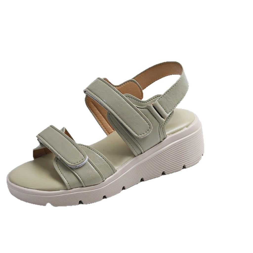Plateau-Muffin-Sandalen Damen Sommer 2025 neu vielseitig modisch Feenstil erhöhte Römerschuhe Outdoor-Damen-Schuhe