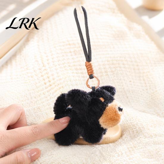 Stylish Bag Accessory Cute Dog Plush Keychain, Small Stuffed Animal Pendant for Backpack Mini Keychain Purse, Soft Puppy Key Ring Charm, Gift Lovers