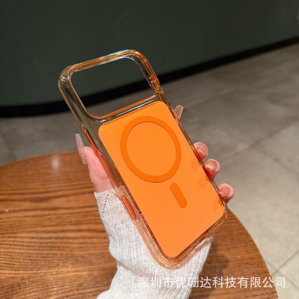 Applicable to iPhone11promax imitation original back plate magnetic suction mobile phone case Apple 11 transparent PC all-inclusive anti-drop sheath