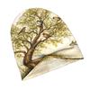 ZLIENSZUS Birdsong Tree Wildlife Knit Hat for Adults - Bird-Themed with Branch & Foliage, Stylish for City Walks, Casual Outfits, Suitable for Weekend
