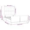 Bed Frame with Headboard Cappuccino Brown 120 x 200 cm Faux Leather