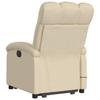 Vidaxl Lift-Up Massage Chair, Electric, Reclining, Cream