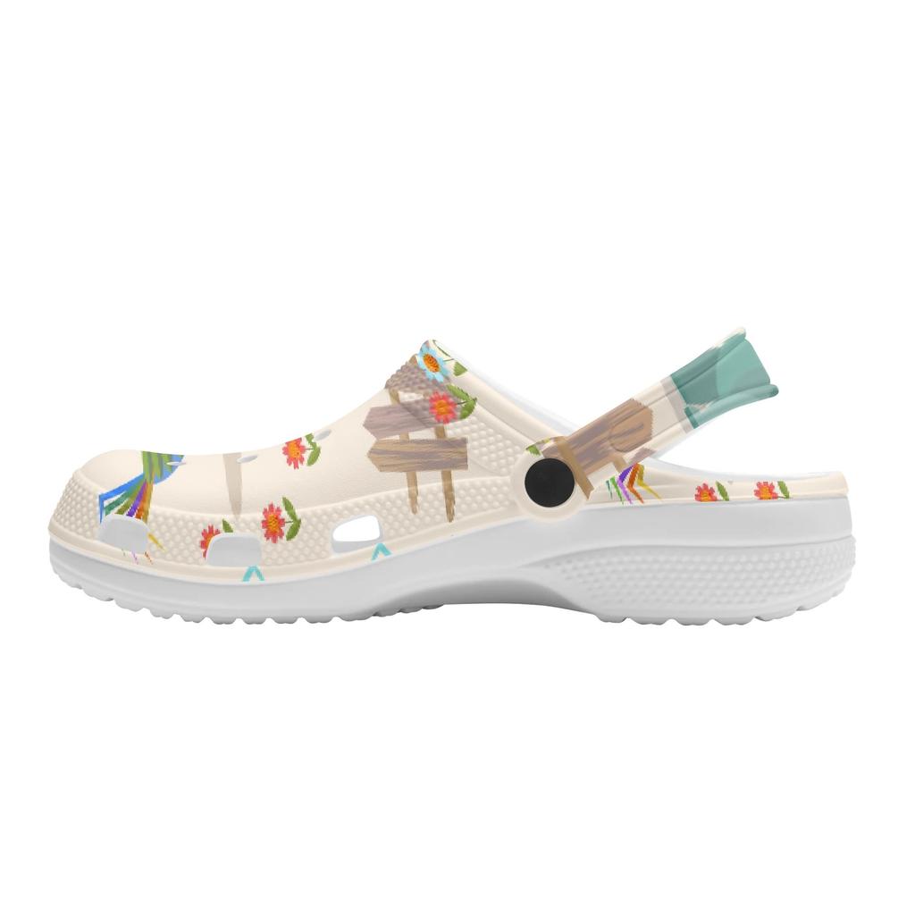 Trendy Printed EVA Casual Clogs Men Women Comfortable Breathable Slip On Soft Footwear Lightweight Summer Sandals Soft Daily Wear