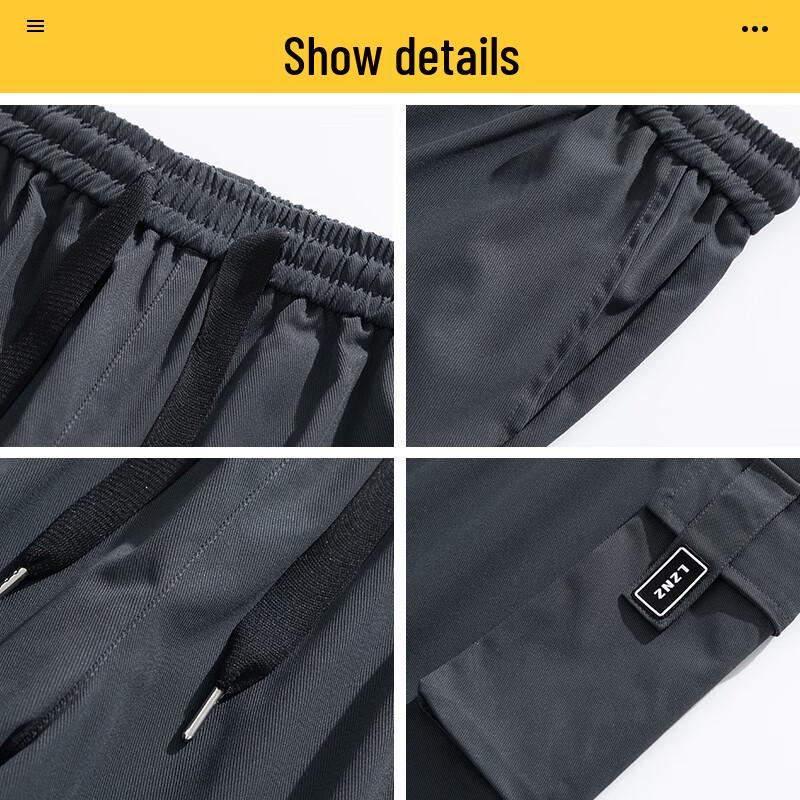 VANCAMEL Men's Relaxed Fit Straight Leg Cargo Pants