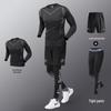 Men's Quick-Dry Sports Set: Gym Vest, Tight Long Sleeve, Morning Run & Cycling Suit