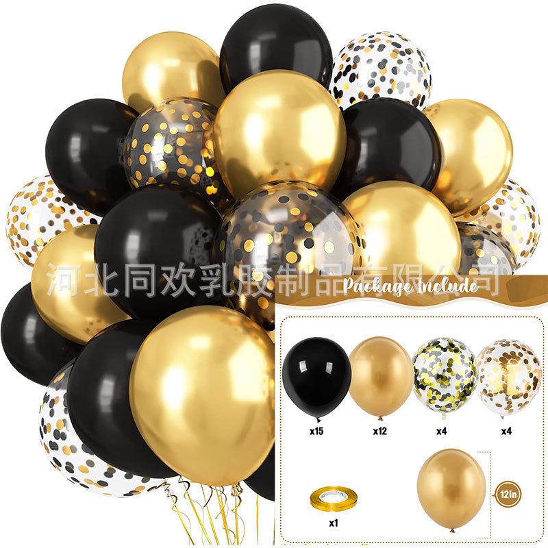 Set di 35 Palloncini Colorati con Paillettes da 12 Pollici per Decorazioni di Feste di Compleanno