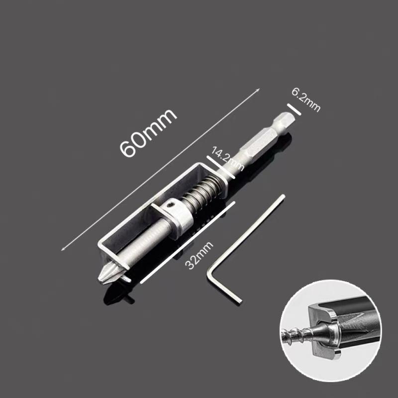 High Efficiency Spring-Loaded Screw Retaining Tool 1/3Pcs Screw Holder Bit for Electricians On-Site Work