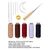 Leather Sewing Kits DIY Leather Repair Tool Included Sewing Awl Thread Thimble Yarn Needle Leather Craft Tool Set