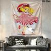 CANDY Wall Tapestry Aesthetic Wall Hanging Printed Fabric Blanket Decorative Tapestries for Bedroom Living Room Home Decor