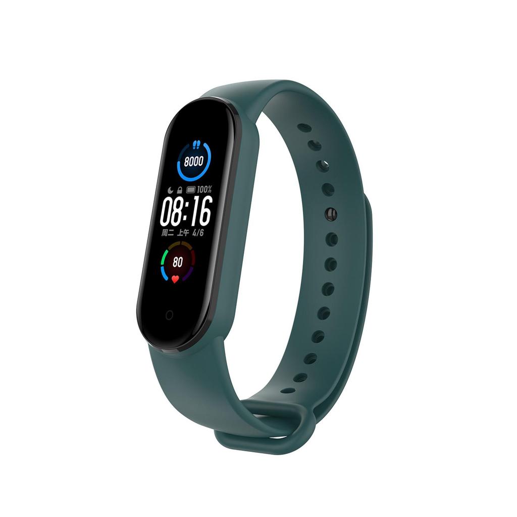 Silicone Strap Replacement Wristband for Xiaomi Mi Band 6 Smart Bracelet Watch Band Accessory Sport Loop