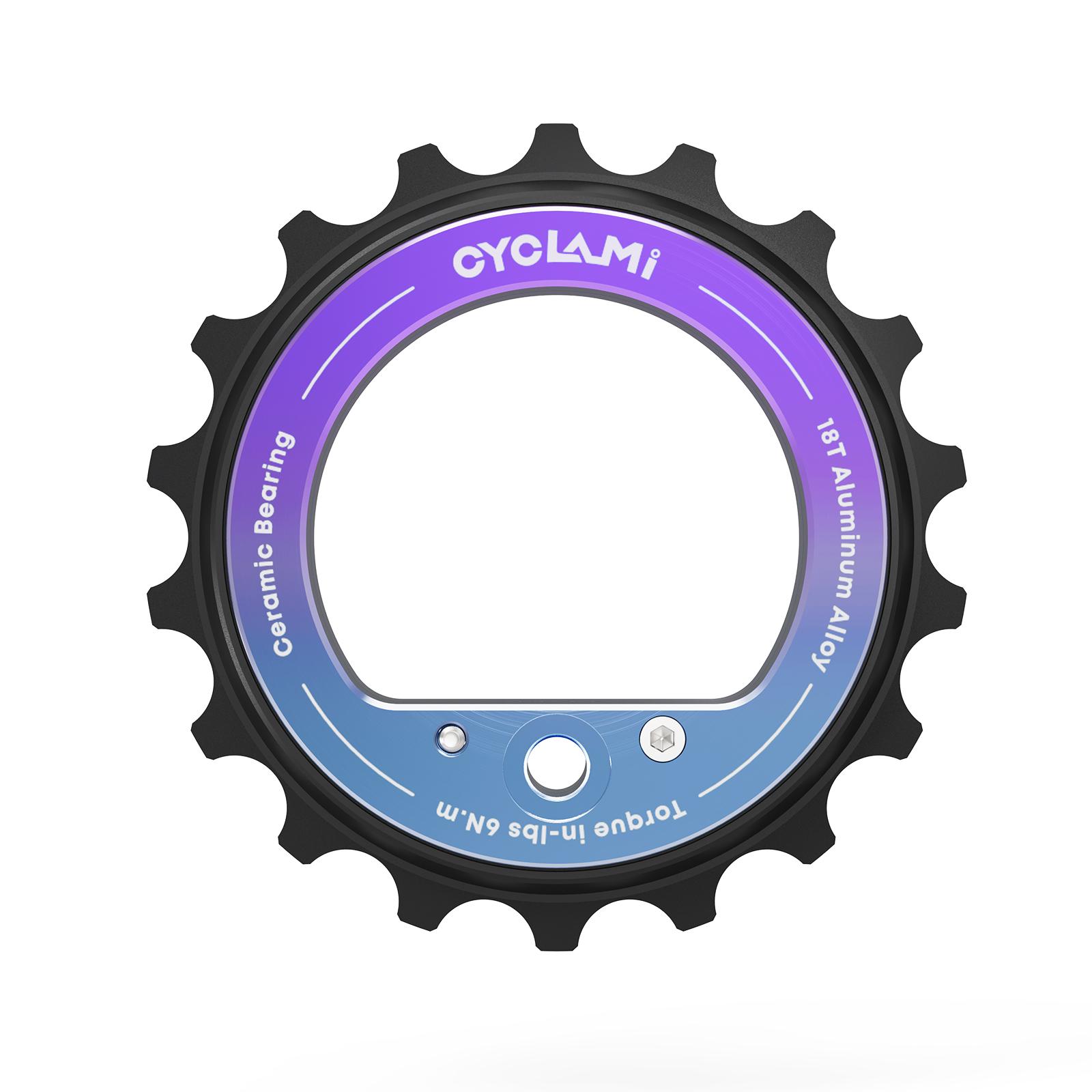CYCLAMI 18T Bicycle Jockey Wheel Rear Derailleur Ceramic Pulley Bike Guide For AXS RED Road Bike L-TWOO ERX ER9 R9 R7 18T