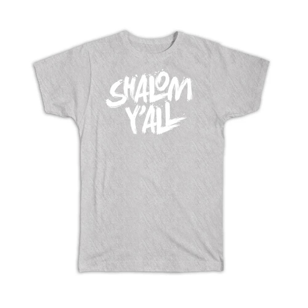 Gift T-Shirt : Shalom You All Friends Jerusalem Israel Jewish Jew Judaism XL