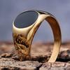 New Men's Glossy Oil-dripping Eco-friendly Alloy Ring