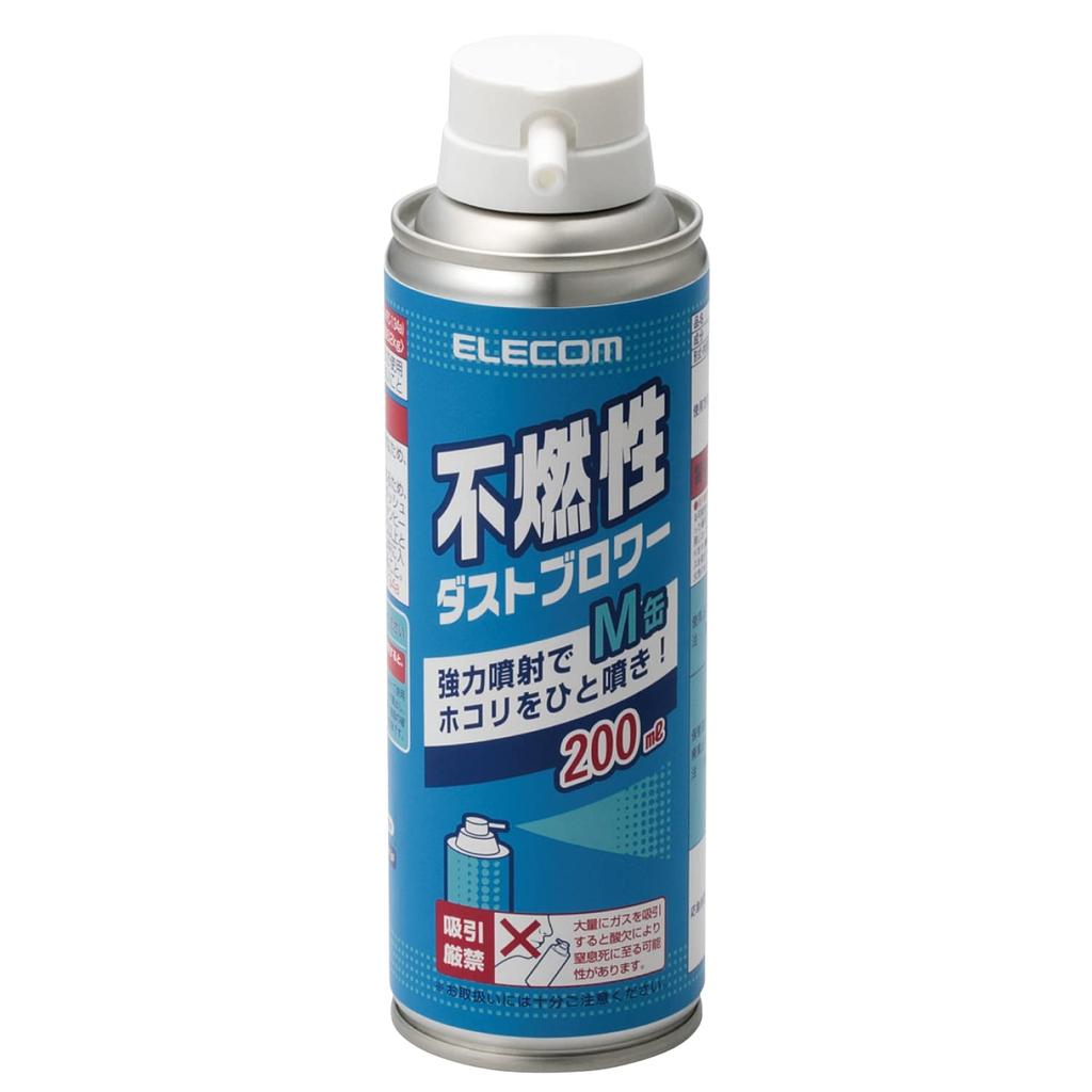Elecom Air Duster, Non-flammable, 200ml, AD-1234M