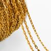 1Meter Stainless Steel Gold Plated 2mm Thin Chain Crossing Oval Necklaces Chain DIY Handmade Bracelets Material Jewelry Findings