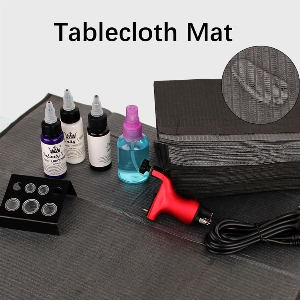 125PCS Tattoo Clean Pad Good Absorption Thick Cloth Disposable Tattoo Tablecloth for Tattooist Pink