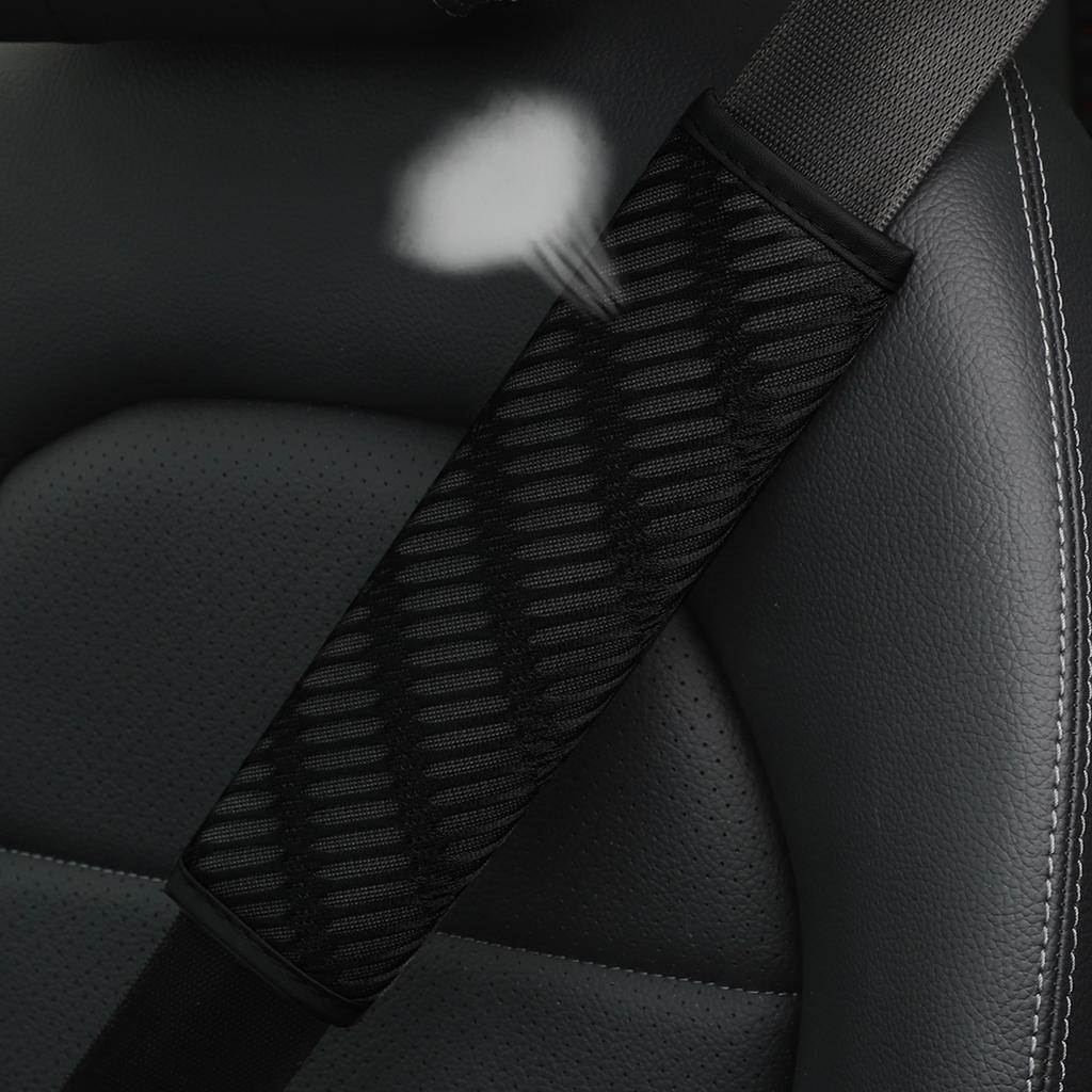 1 Three-dimensional Breathable Long Hole Mesh Cloth Car Seat Belt Shoulder Cover Insurance Belt Cover Automotive Supplies
