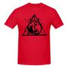 Funny Deathly Hallow Wizard Magic Witchy Unisexs Printed Tshirt Unisex T Shirtblack