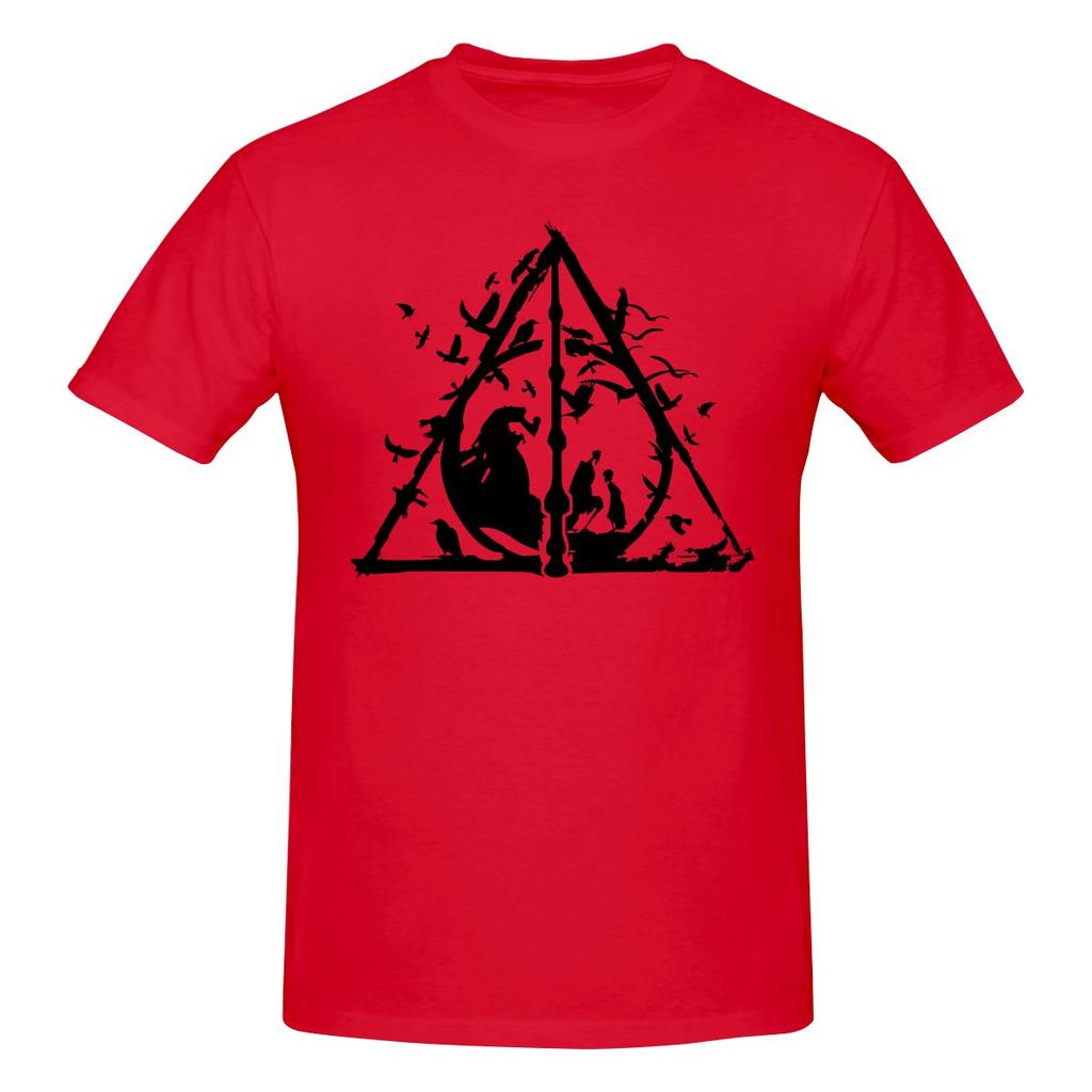 Funny Deathly Hallow Wizard Magic Witchy Unisexs Printed Tshirt Unisex T Shirtblack