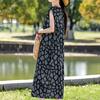 Plus Size Elegant Women's Summer Dress Casual Loose Long Dress Female Vintage Clothes