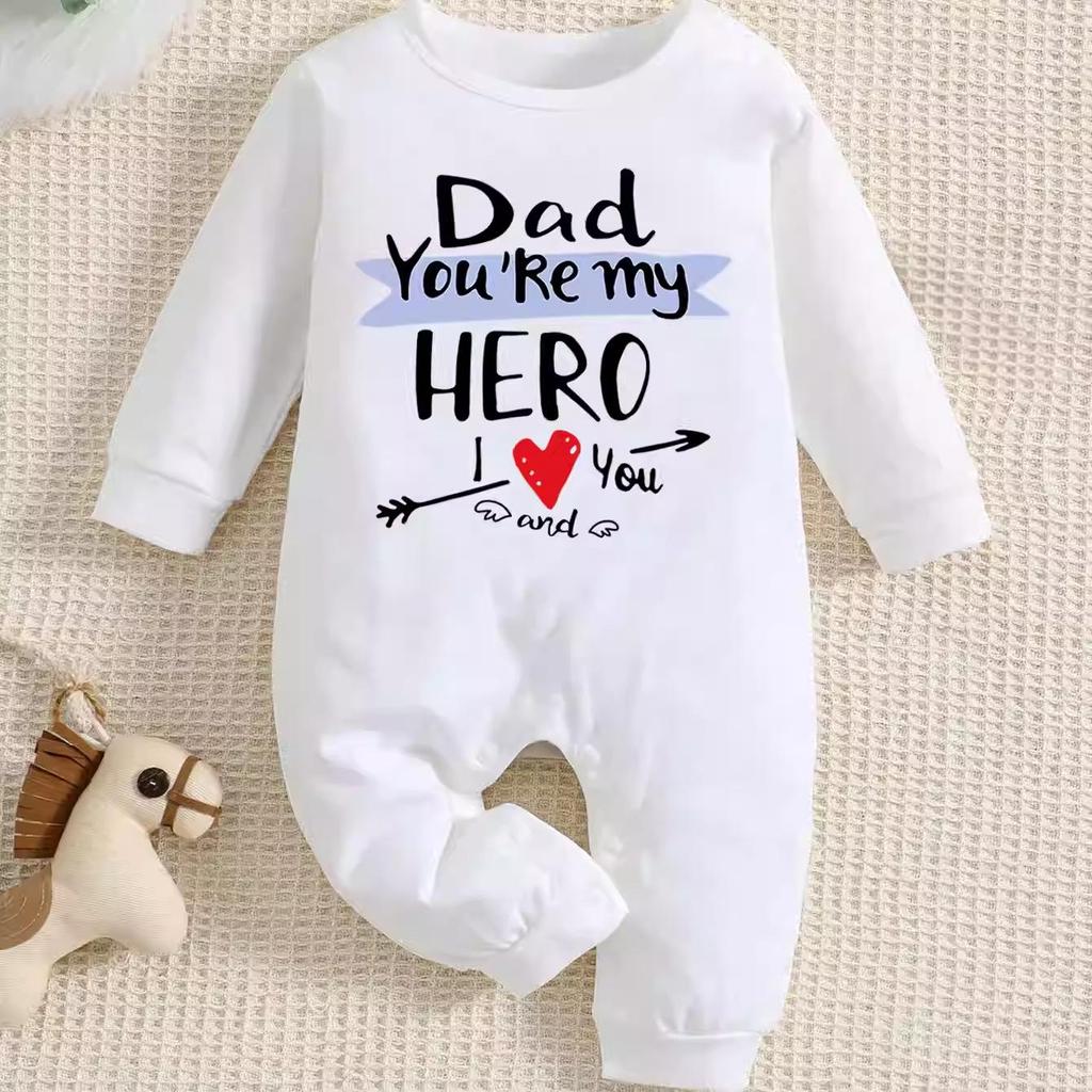 Versatile Pure Cotton Baby Romper: Soft, Breathable, Long-Sleeved for Home & Outings