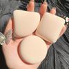 Wet & Dry Marshmallow Air Puff Cosmetic Sponge Leather Powder Puff Triangle M9E2