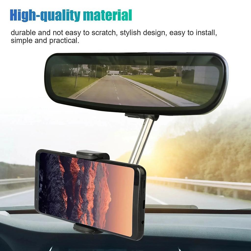 Xiaomi 360 Degree Car Rearview Mirror Phone Mount Adjustable GPS Smartphone Holder Stand Universal for All Cars