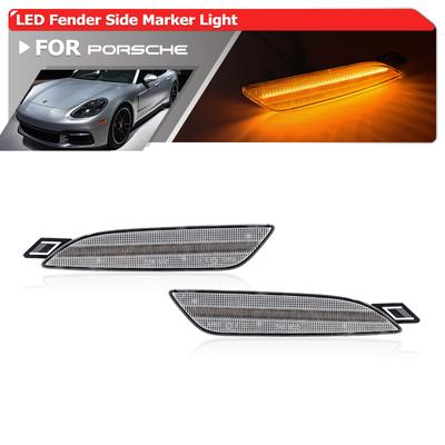 For Porsche Panamera 970 LCI 2014-2016 Led Side Marker Lights Auto Fender Flare Lamps OEM: 970-631-047 970-631-048