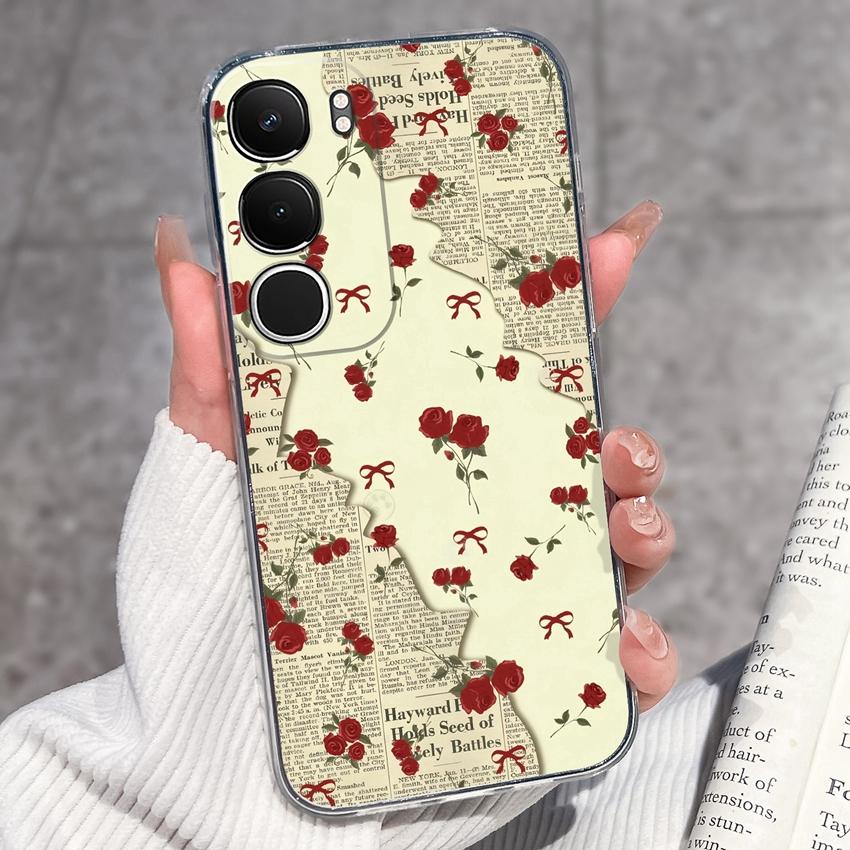 Cute Casing For Vivo Y19s Y19 Y17s Y17 Y16 Y15 Y13 Y12 Y11 Phone Covers Cute Penguin Frog Housing Clear TPU Non Slip Silicone Soft Shell For Vivo Case