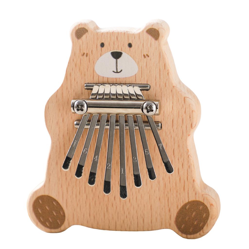 7 Tuş Mini Başparmak Piyanosu Parmak Piyanosu Çocuklar Yetişkinler ve Yeni Başlayanlar için Müzik Aleti Müzik Hediyeleri Ahşap Parmak Piyanosu