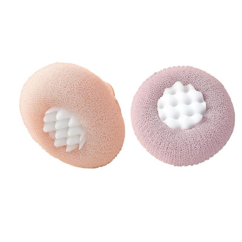 

2/4 шт. супер мягкий шарик для ванны с присоской в виде подсолнуха, 2-в-1 шарик для ванны с подсолнухом, отшелушивающая губка для ванны, щетка для чистки, пуф-шар для душа из сетчатой губки 2Pcs фиолетовый/розовый