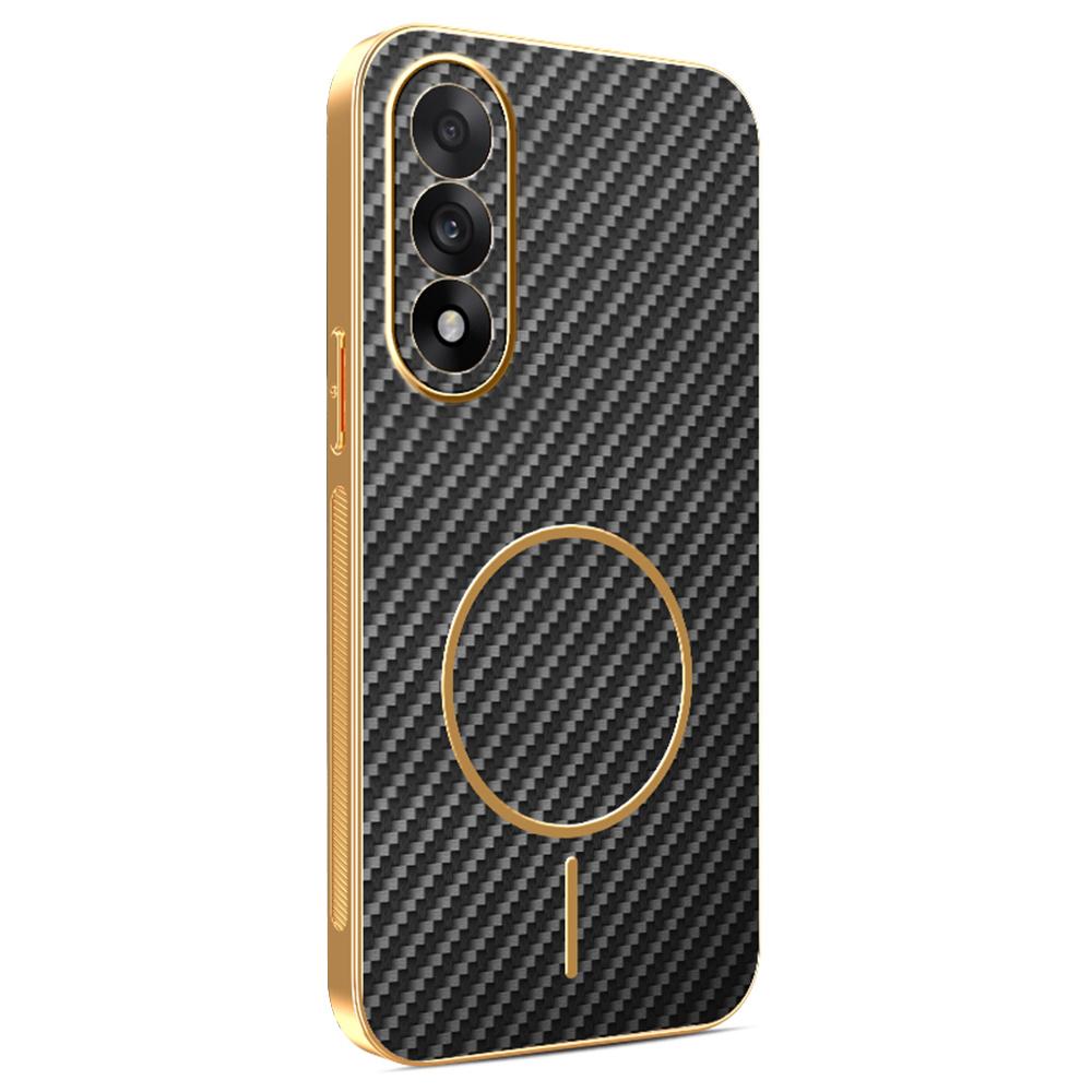 For OnePlus Ace 5 Ultra 5G/Nord 5 5G Phone Case Carbon Fiber Textured Electroplated TPU Back Cover