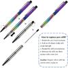 Fancy Metal Ballpoint Pens Floating Glitter Dynamic Liquid Sand Pen for Office Supplies, Black Ink, 12 Count(Mixed Color)