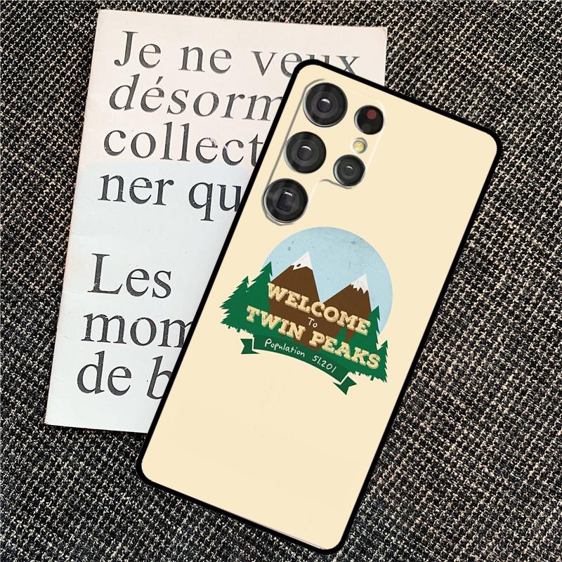 Welcome To Twin Peaks Cover For Samsung Galaxy S24 Ultra S22 S23 Plus S20 S21 FE S8 S9 S10 Note 10 20 Ultra Case